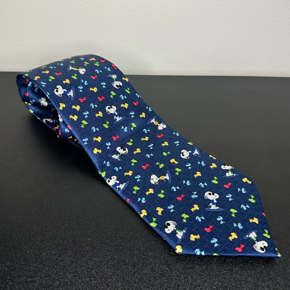Vintage Peanuts Gang Snoopy Colorful Tie 💙